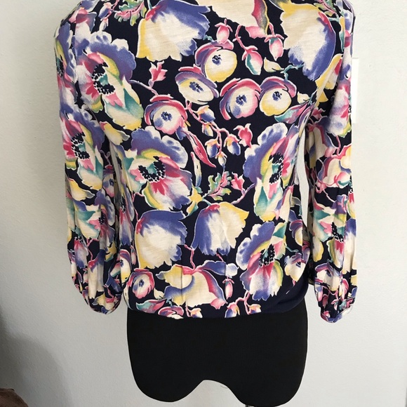 NBW Anthropologie Vanessa and Virginia floral top - Picture 4 of 8